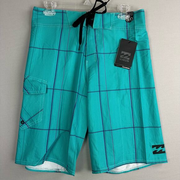 Billabong Men’s R U Serious Board Shorts Size 30 Plaid - Picture 1 of 10